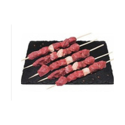 3 Skewers Lamb Tenderloin fillet cubes Marinated 300 g