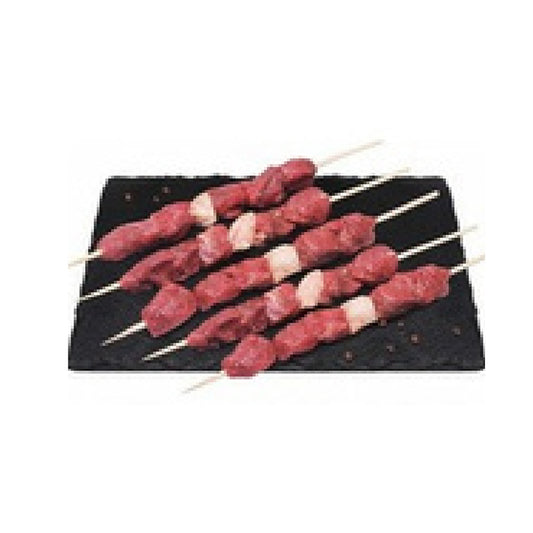 5 Skewers Lamb Tenderloin fillet cubes Marinated 500 g